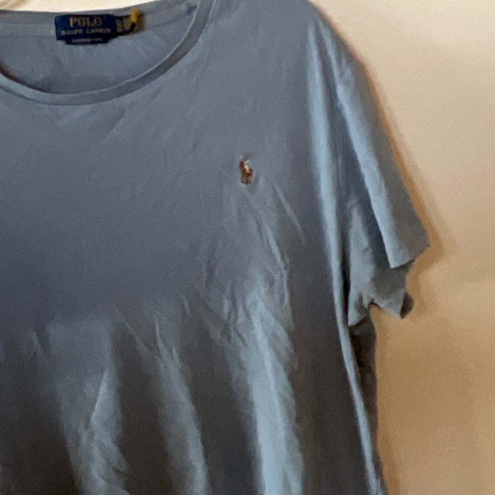ralph Lauren blue logo mens tshirt